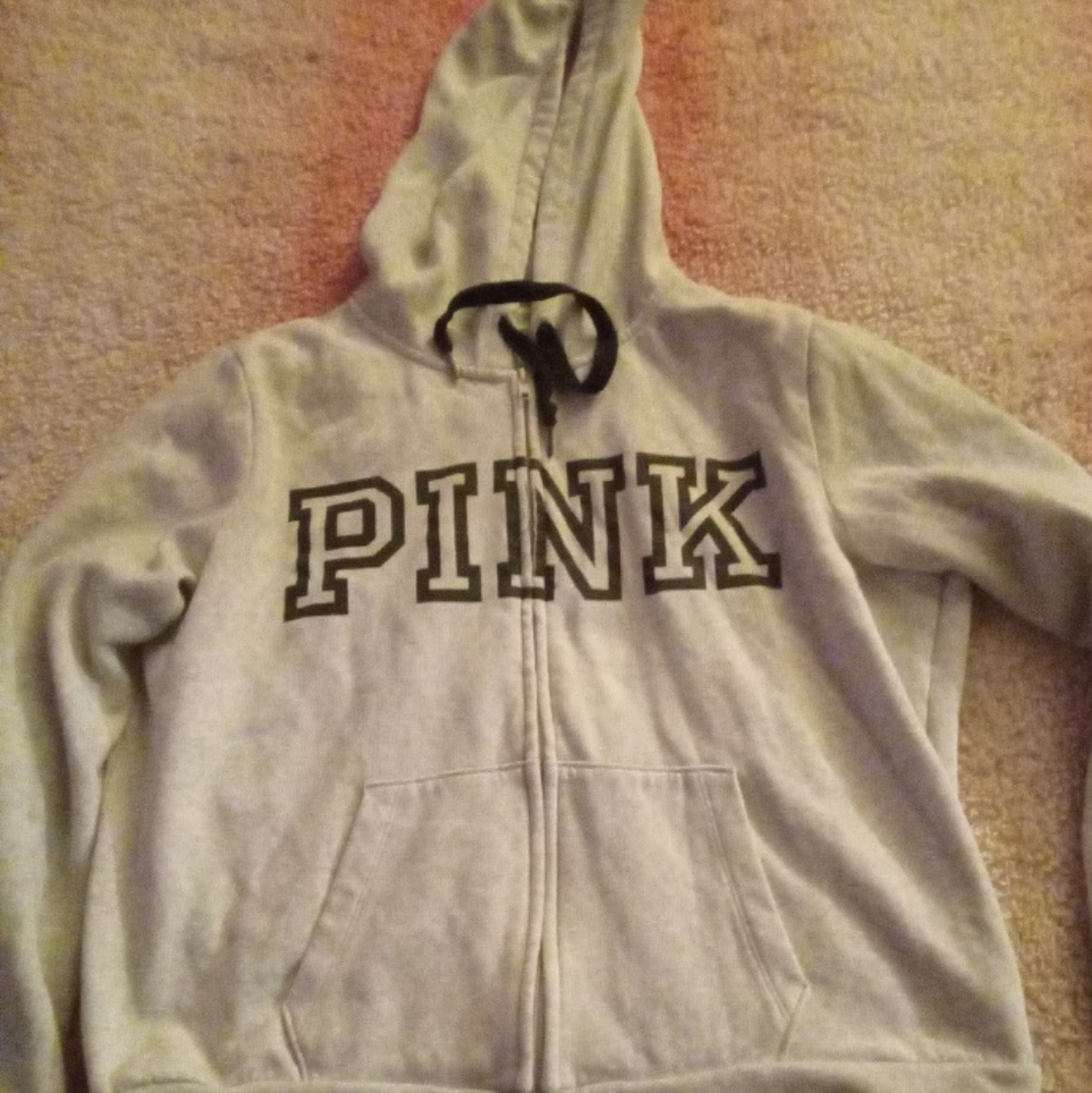 VS PINK ZIP UP HOODIE